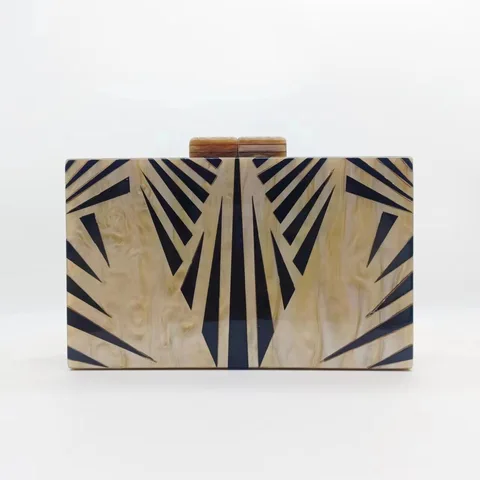 Новый акриловый клатч XIYUAN, кошелек, вечерняя сумка в стиле пэчворк с геометрическим рисунком, роскошные брендовые сумки через плечо с цепочкой, женские сумки на плечо