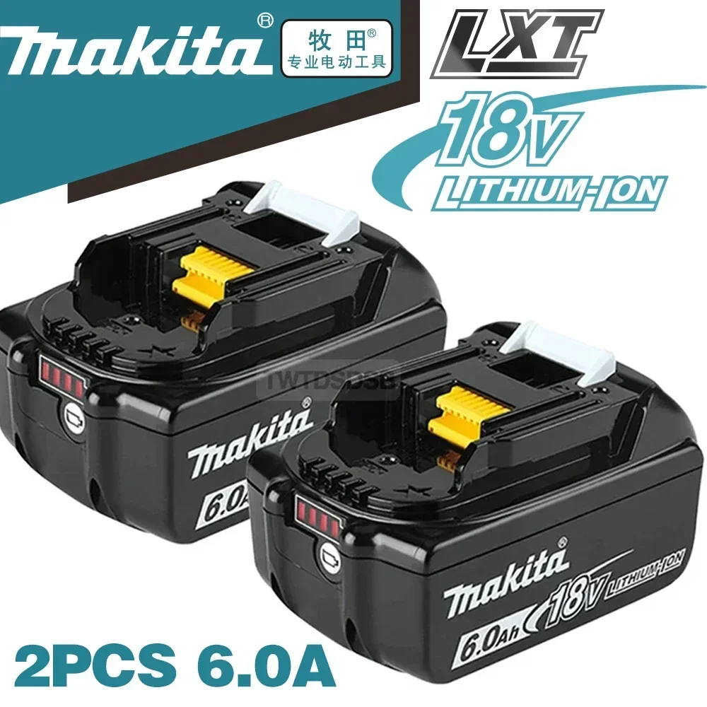 100% Оригинальный Makita 6Ah/5Ah/3Ah для 18V аккумулятор BL1830B BL1850B BL1850 BL1840 BL1860 BL1815 сменный