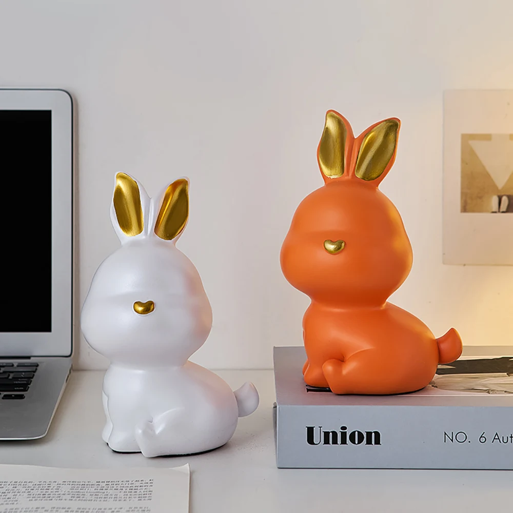 

Cute Cartoon Bunny Money Box for Kids Girls Boys Baby Toys Gift Large Resin Animal Piggy Bank Coins Holder Storage Organizer