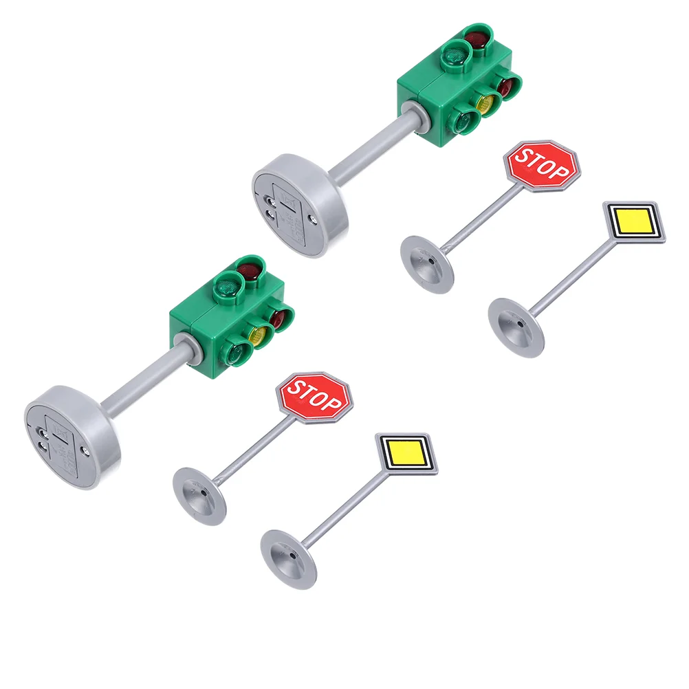 

2 Sets Traffic Light Toy Kids Road Safety Education Toys Early Educational Flash Street Model
