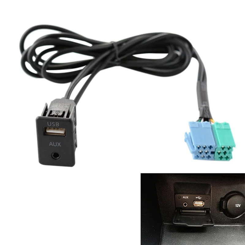 Radio Extension AUX USB Port Adapter Cable Wiring Assy For Hyundai Kia Sportage
