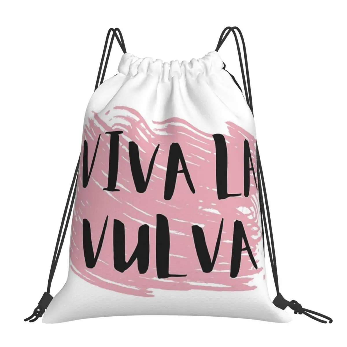 

Viva La Vulva Backpacks Casual Portable Drawstring Bags Drawstring Bundle Pocket Sports Bag Book Bags For Man Woman Students