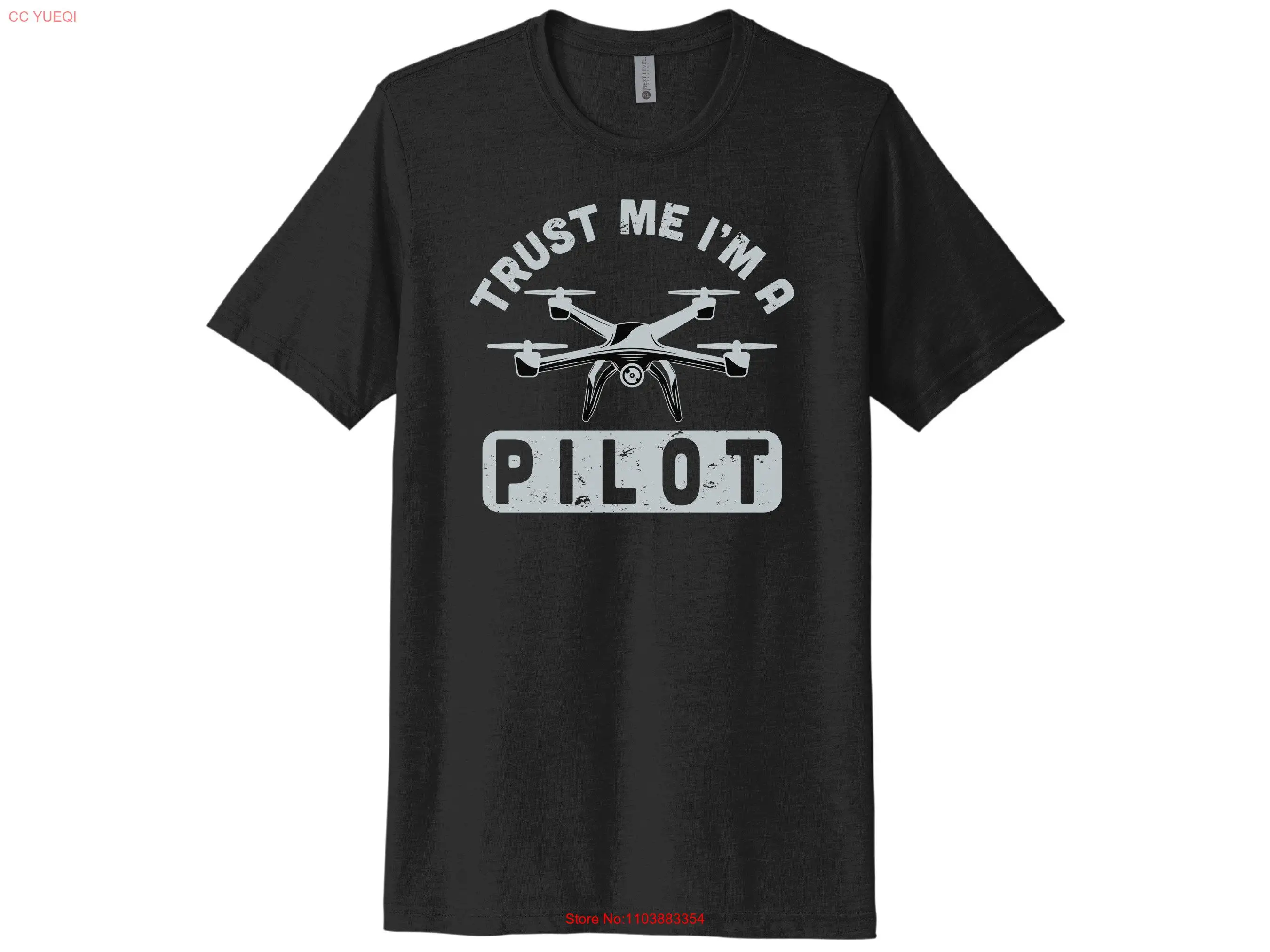 Футболка Drone Trust Me I'm A Pilot для взрослых него Одежда папы с круглым вырезом