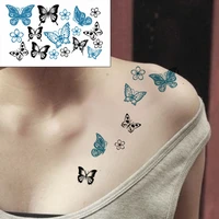 butterfly tattoo stickers flower insect small size body art temporary fake tattoo for woman kids 10560 mm