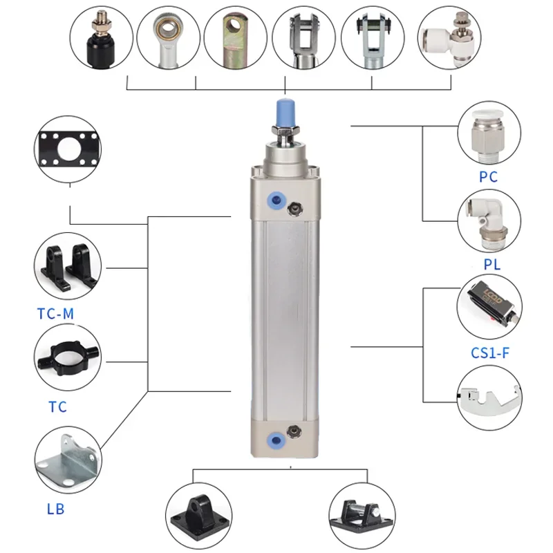 DNC-32-40-PPV-A FESTO DNC-50-125-PPV-A пневматические компоненты цилиндра диаметр 32 40 50 25-320 ход
