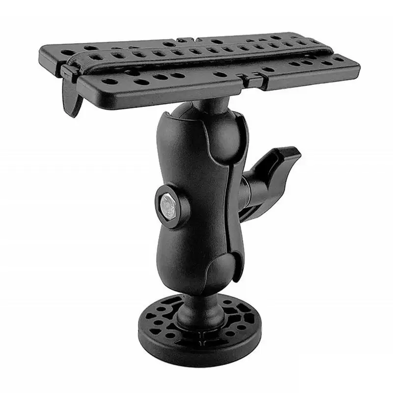 

Swivel Fish Finder Mount Base 360 Degree Swivel Electronic Fish Finder Mount Multi-Holes Design Fish Finder Bracket Easy Install