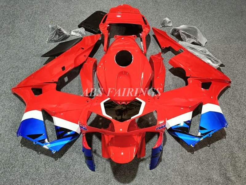 

4Gifts New ABS Plastic Shell Motorcycle Fairings kit Fit For HONDA CBR600RR F5 2003 2004 03 04 Custom Blue Red