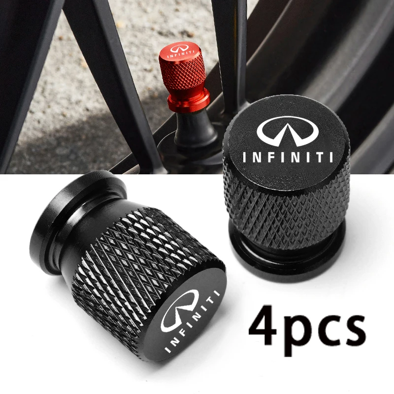 

Car Wheel Tire Valve Caps Tyre Stem Covers Airdust Waterproof For Infiniti Q50 Q30 FX35 G37 G35 Q70 QX70 Q60 QX50 QX60 QX80