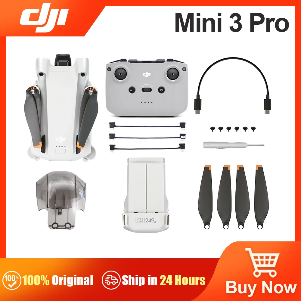DJI Mini 3 Pro улучшенный мини-Дрон с камерой Оригинал 34 мин макс Время полета менее 249