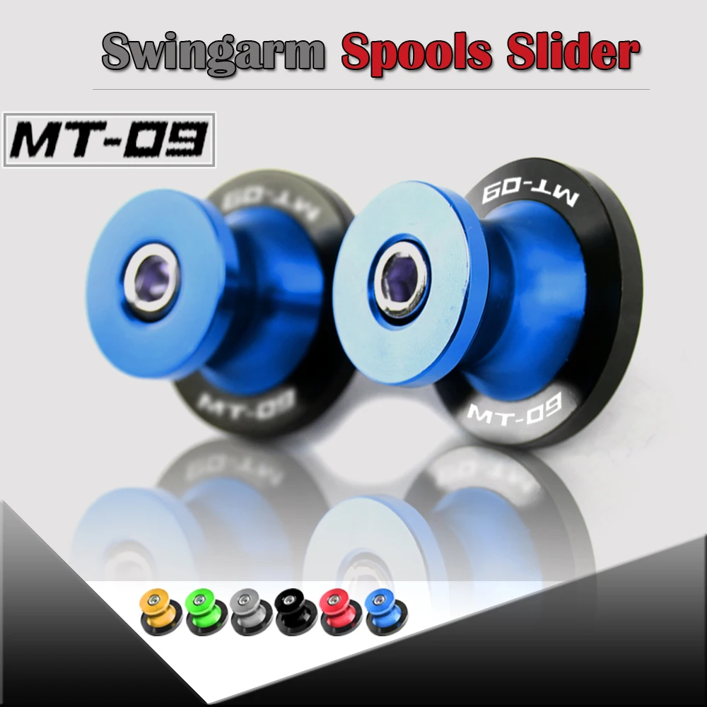 

M6 Motorcycle Accessories CNC Aluminum Swingarm Spools Slider Stand Screw For Yamaha MT-09 MT09 MT 09 Tracer 900 2015-2021 2022