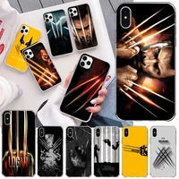 wolverine phone case for iphone 13 12 11 pro mini xs max 8 7 plus x se 2020 xr silicone soft cover