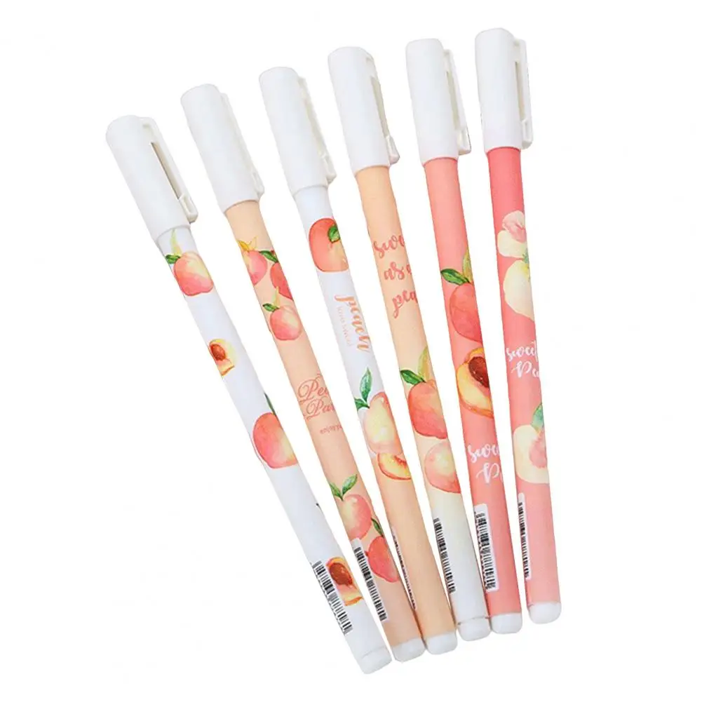 

Smooth Writing School Supplies Lovely Peach Pattern Gel Pen for Kids
