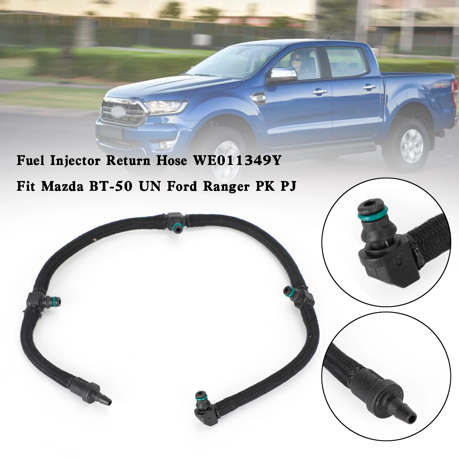 

Areyourshop Fuel Injector Return Hose WE011349Y Fit for Mazda BT-50 UN Ford Ranger PK PJ