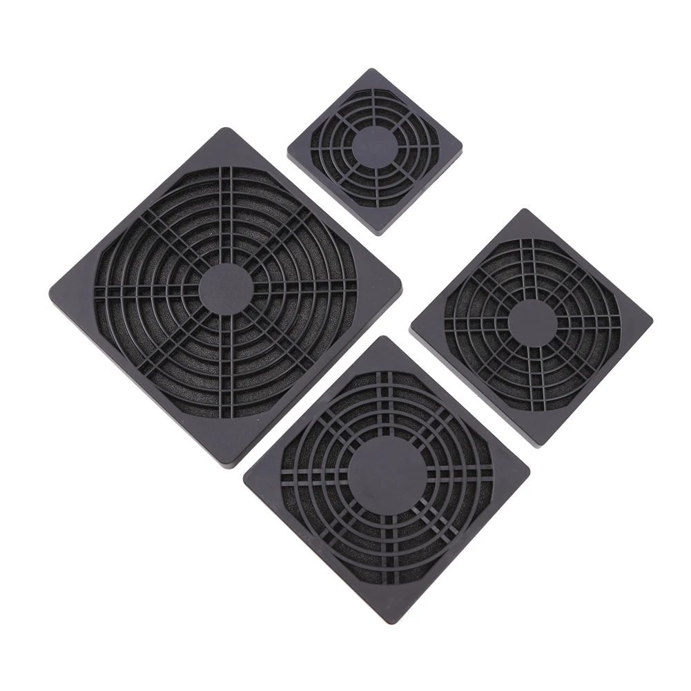 

Ligtweight PC Fan Dust Filter Screen 60mm 80mm 90mm 120mm Plastic Dustproof Grills 5 Pack Desktop Computer PC Fan Grills