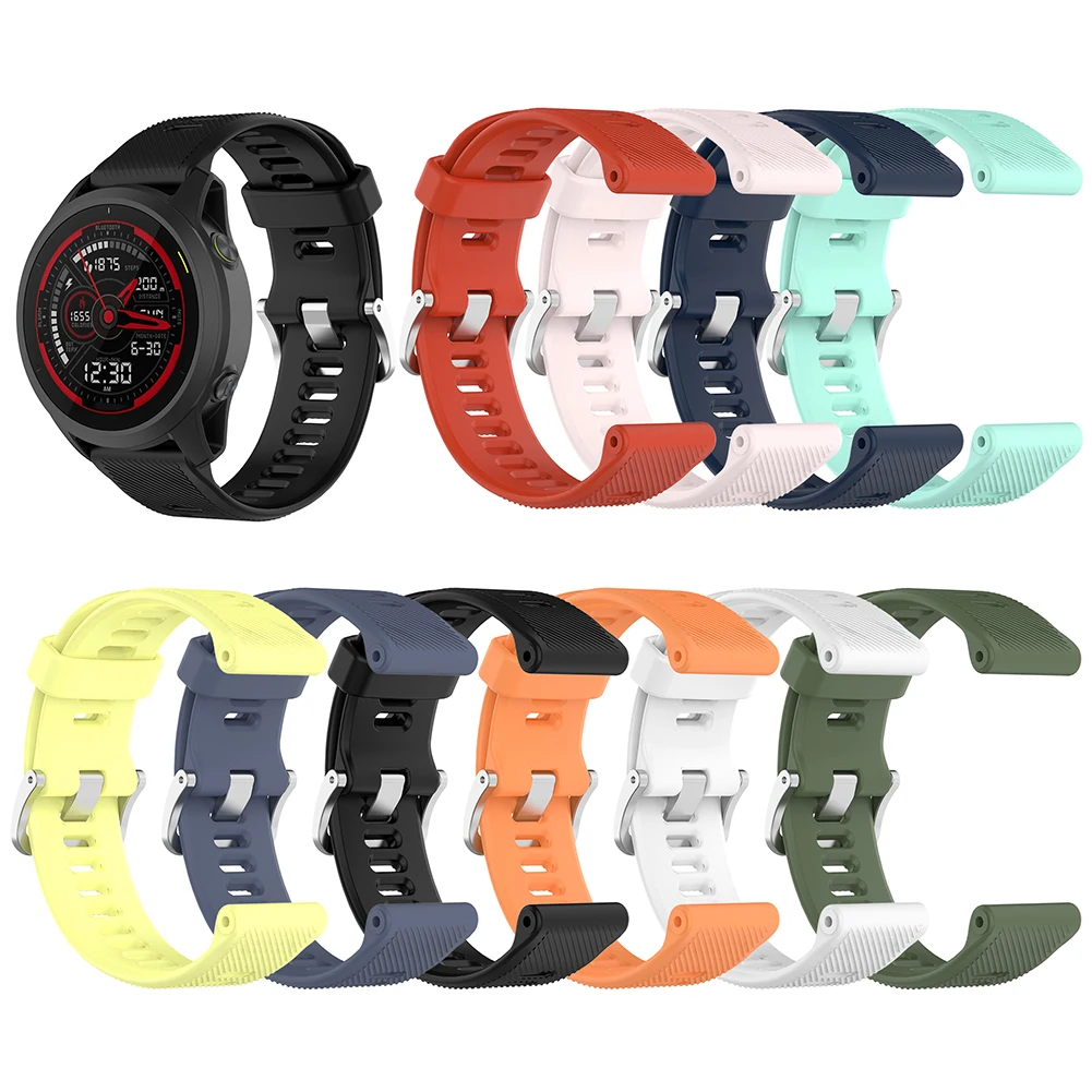 

Adjustable Soft Silicone Watch Belt Strap Bracelet Replacement for Garmin Forerunner 745 Smart Watch Wristband
