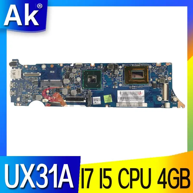 

UX31A UX31A2 Mainboard for ASUS ZenBook UX31A UA31A2 With I7 I5 CPU 4GB-RAM Laptop Motherboard 100% Test OK