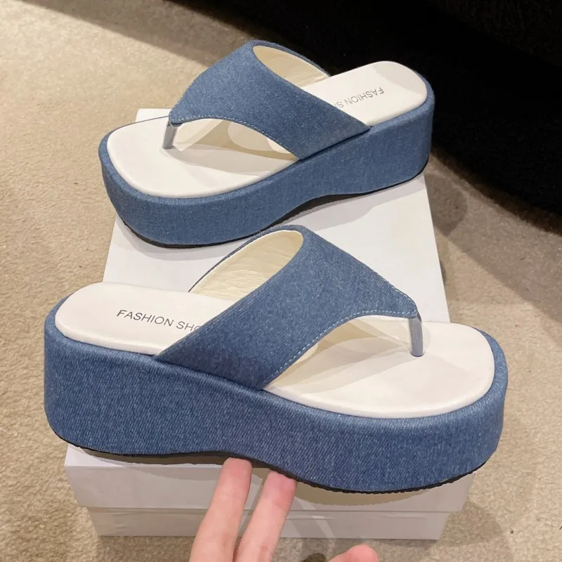 

Wedges Platform Women Slippers Summer Casual Mid Heels Shoes 2023 Slingbacks Sandals New Fashion Flip Flops Pumps Slides Zapatos