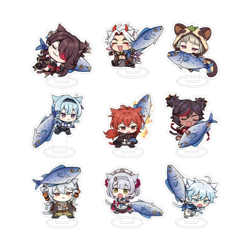 

Genshin ударопрочный стоячий брелок для женщин аниме Beidou разбавляющий c Chongyun, брелок для ключей для мужчин, модные подвески, брелок из акрила