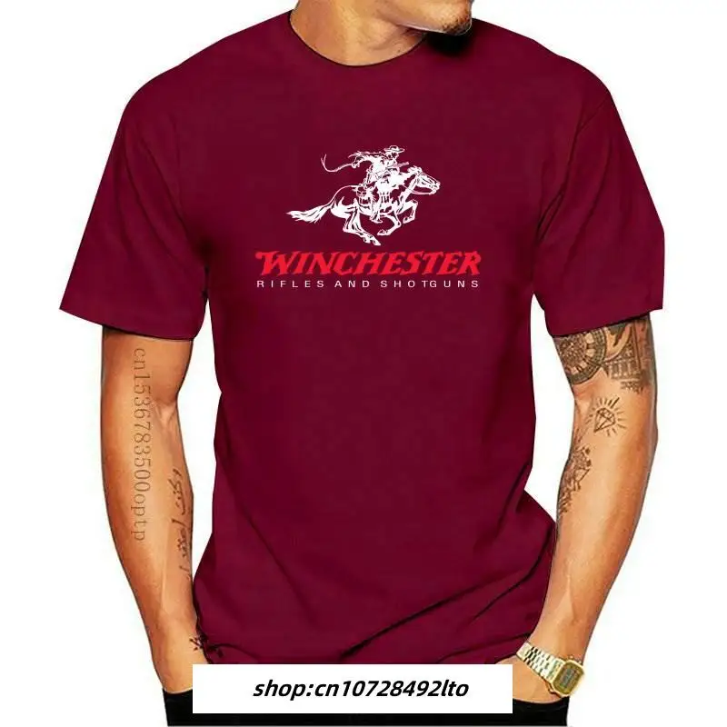 

Mens Clothing Winchester Rifles Firearms Guns Shotguns Pistols Revolvers Black T-Shirt S-5XL