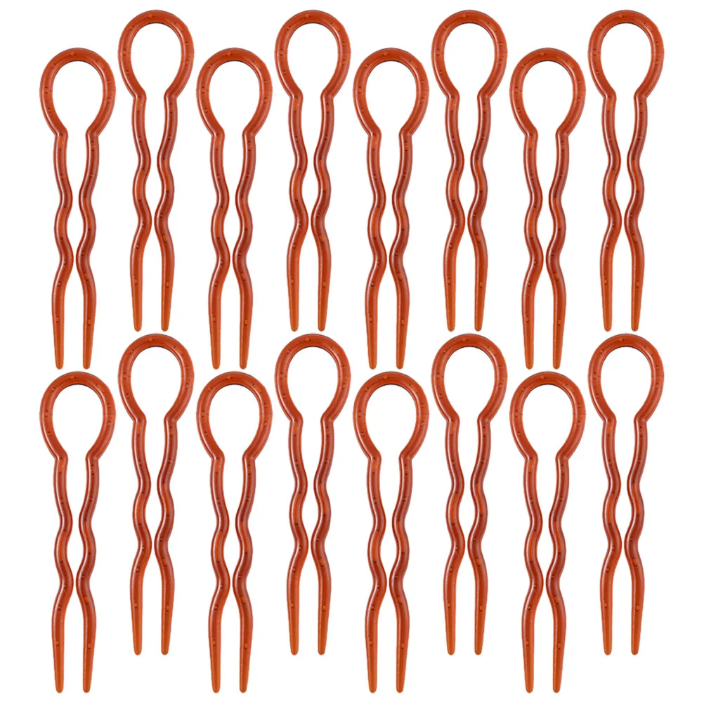 24 шт. инструмент для быстрой укладки волос U-образные вилки (черные) декоративные