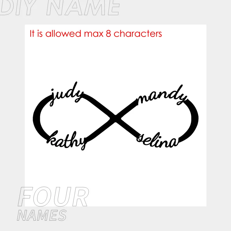 Ожерелье с именем и надписью на заказ ожерелье из нержавеющей стали для женщин