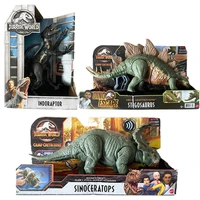 original jurassic world indoraptor and sound strike sinoceratops and destroyers stegosaurus childrens gift dinosaur toy