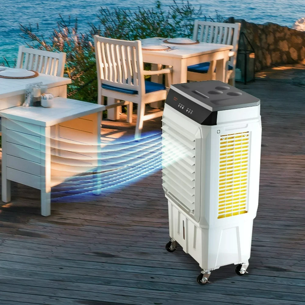 

Cooler Swamp Cooler 3-in-1 2100 CFM 7 Gal 12h Timer Air Humidifier Milk steam frother Cold brew coffee maker Slim green coffee C