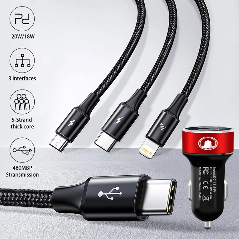Автомобильное зарядное устройство с двумя USB-портами для прикуривателя Volvo xc60 s60