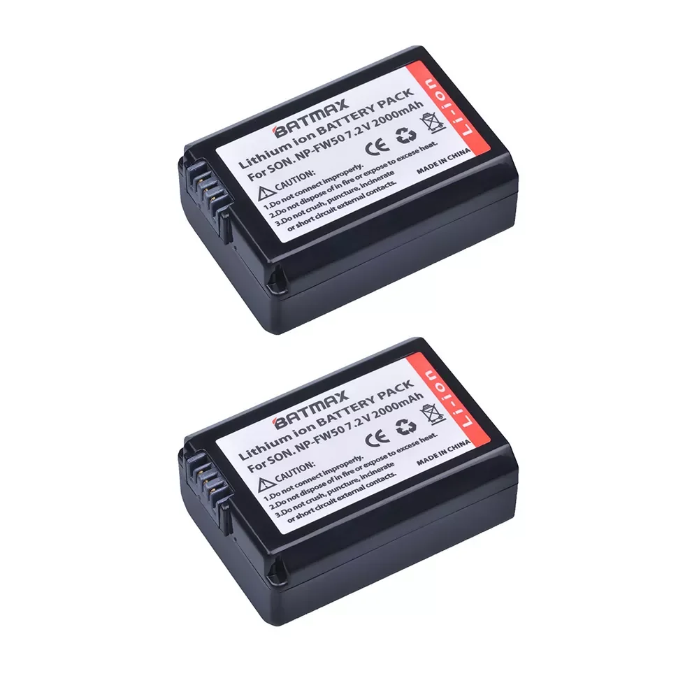 Аккумулятор Sony Alpha NP-FW50 NP FW50 2000mAh 2 шт двойное зарядное устройство аккумулятор + ЖК