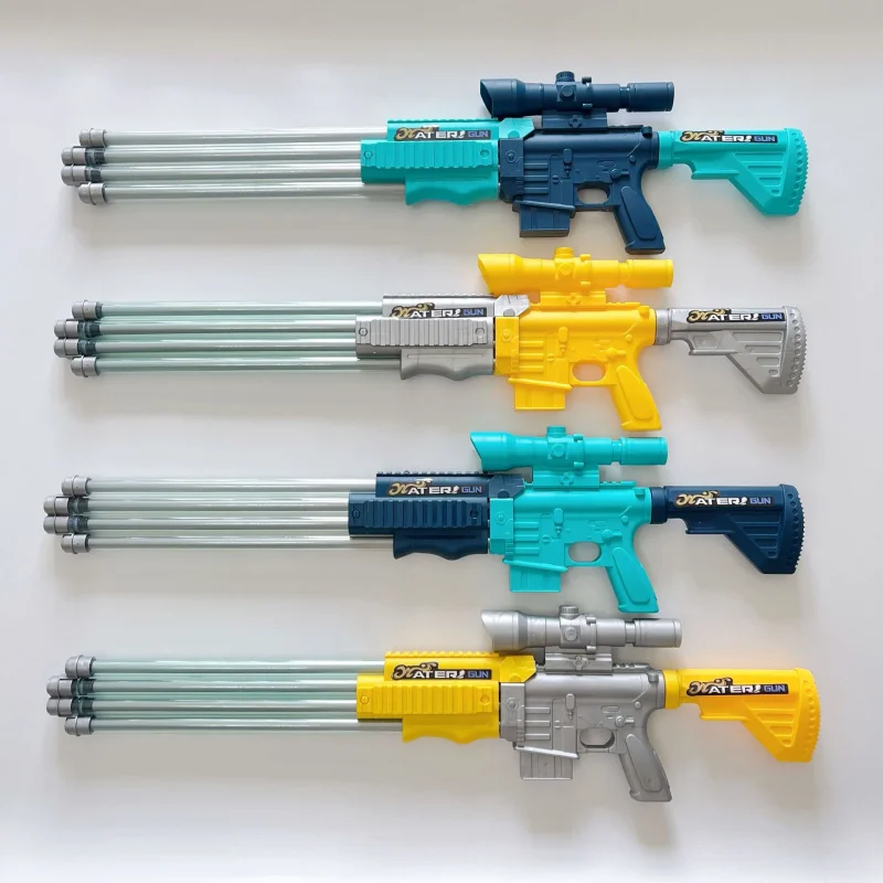 Четырехтрубный пистолет-насос игрушки для детей и взрослых дрейфующий пистолет