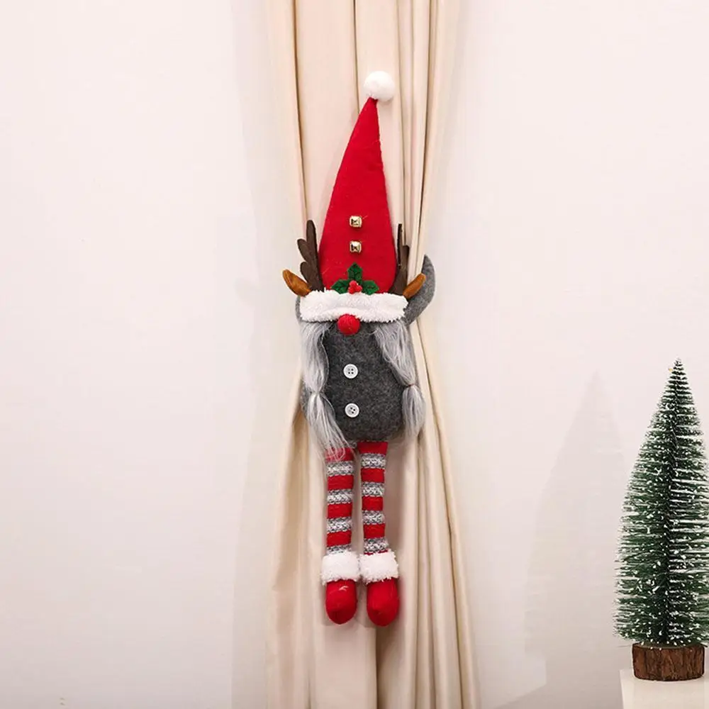 

1 шт. Рождественская занавеска, занавеска-занавеска для стариков, снеговиков, занавеска С задней застежкой, зажим для украшения занавески M4C5