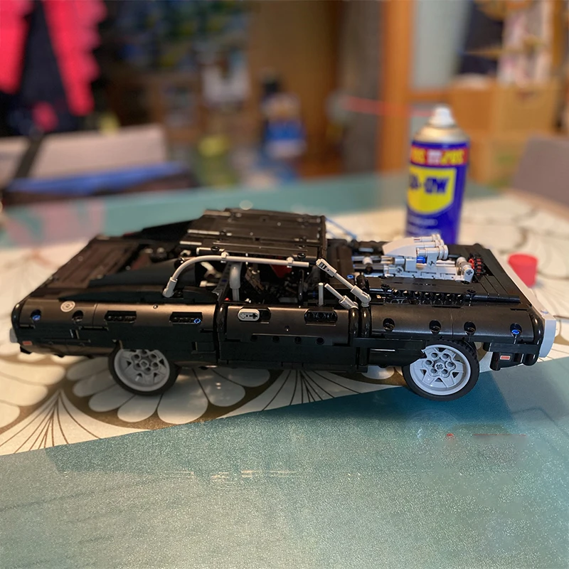 

В наличии высокотехнологичный спортивный автомобиль Dodge Charger гоночные модели кирпичей, совместимые с конструктором MOC42111, игрушки для детей, подарки для мальчиков