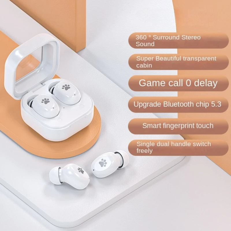 

S06 TWS Wireless Earphones Fone Bluetooth 5.3 Stereo Noise Reduction Headphones Touch Control In-ear Sports Earphones With Mic