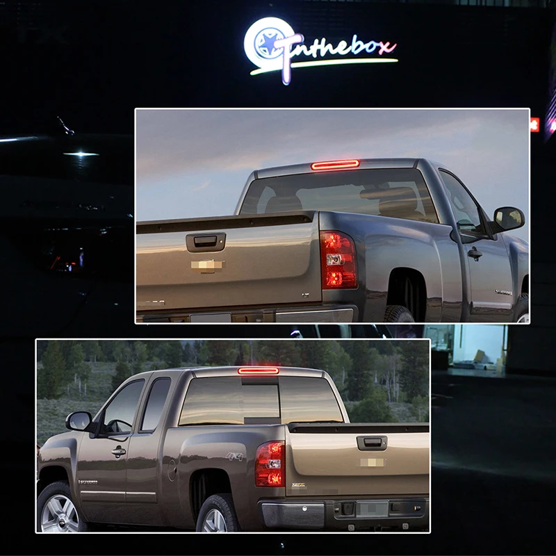 Красный и светодиодный задний фонарь с высоким креплением третьего тормоза