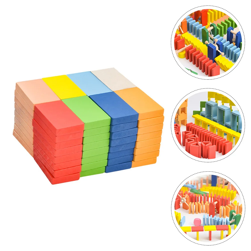 

1 Set of 80PCS Domino Standard Game Building Blocks Funny Child (XL)