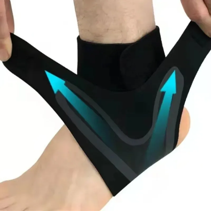 

AOLIKES Ankle Support Brace,Elasticity Free Adjustment Protection Foot Bandage,Sprain Prevention Sport Fitness Guard Band