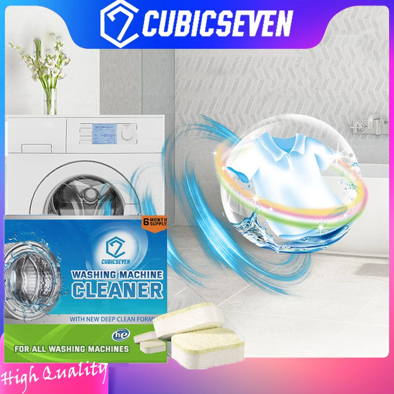 

12pcs Washing Machine Cleaner Washer Tank Clean Detergent Effervescent Tablet Durable Deep Cleaning