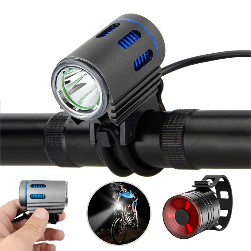 

XM-L2 светодиодный велосипесветильник фонарь на 9600 мАч, яркий Головной фонарь, аккумуляторная батарея 18650, велосипедная лампа, налобный фонарь, предупреждасветильник фонарь