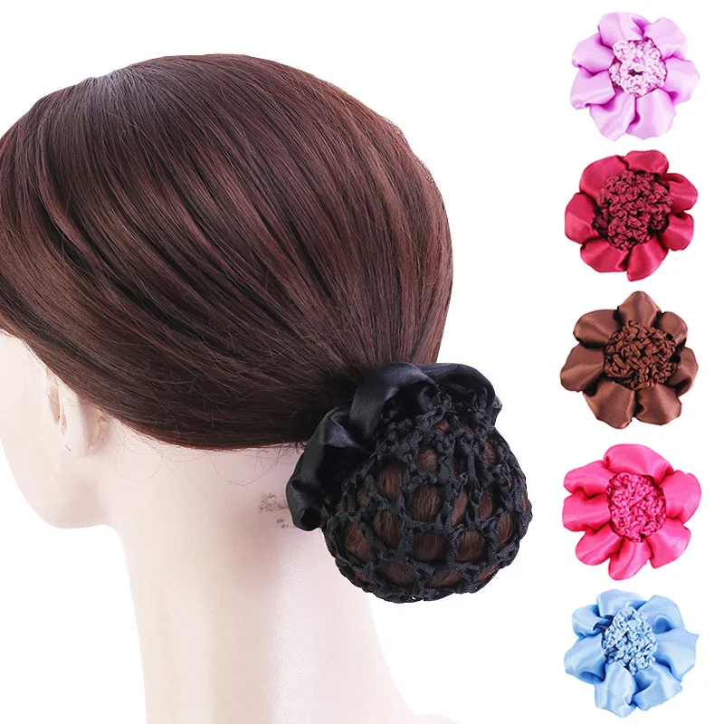 

1Pcs Elastic Hair Snood Net Ballet Dance Skating Crochet Hair Bun Cover Hair Styling Tool Women Girls Headwear Hair Accessories