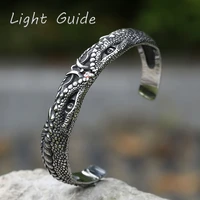 2022 new mens 316l stainless steel bracelet classic viking animal adjustable bracelet punk fashion jewelry free shipping
