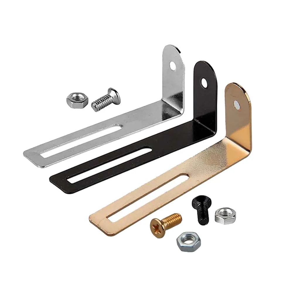 

3 Colors Chrome Pickguard Bracket with Mounting Screws for Electric Guitar Repalcement