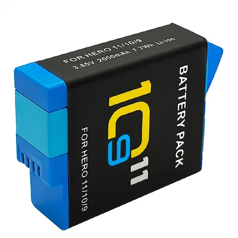 Батарея для GoPro Hero 10 HERO11 HERO 9 da da xiong 2000 мАч