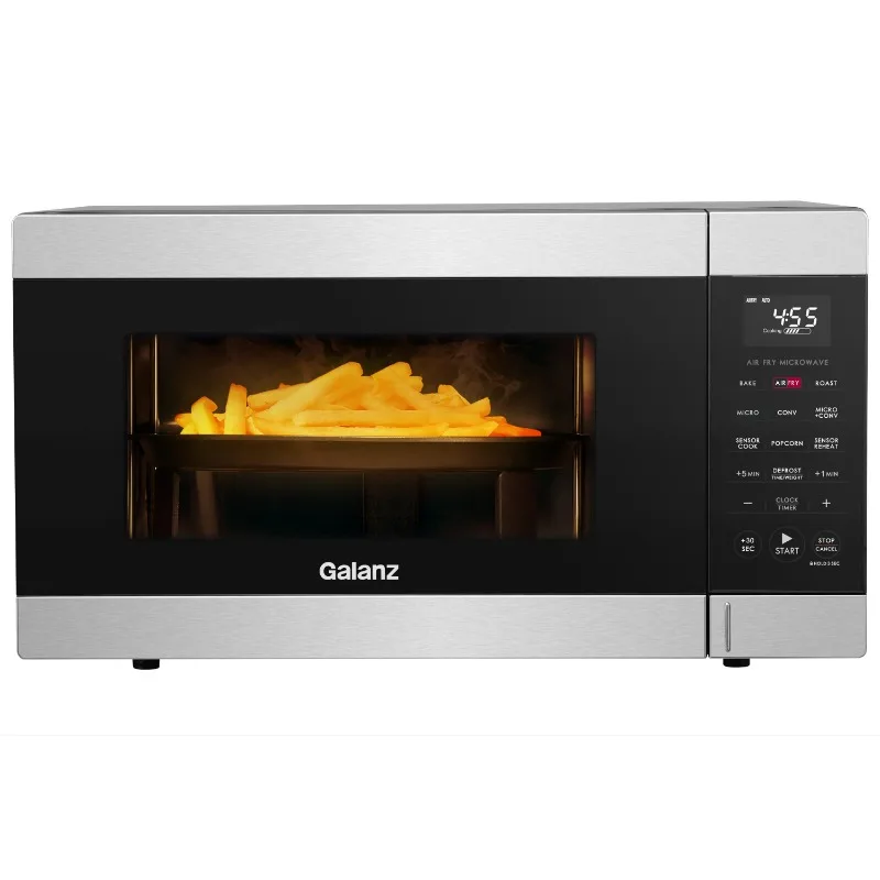 

Galanz 1.2 cu. ft. Air Fry + Sensor Cook Countertop Microwave Oven, 1000 Watts, Stainless Steel