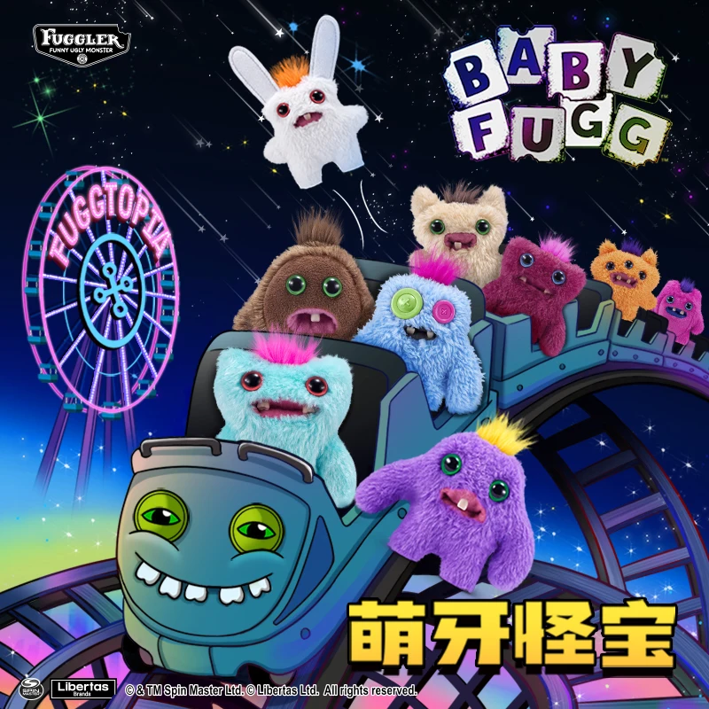 Фото Новый Fuggler Baby Fugg серии 4-го поколения, мини-мягкая плюшевая кукла, зубы, монстр, уродливые, милые, забавные, горячие игрушки, детские рождественские подарки №2