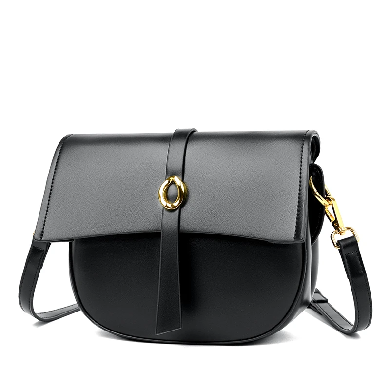 

Сумка-тоут на плечо женская, сумочка-мессенджер из высококачественной однотонной кожи, чемоданчик