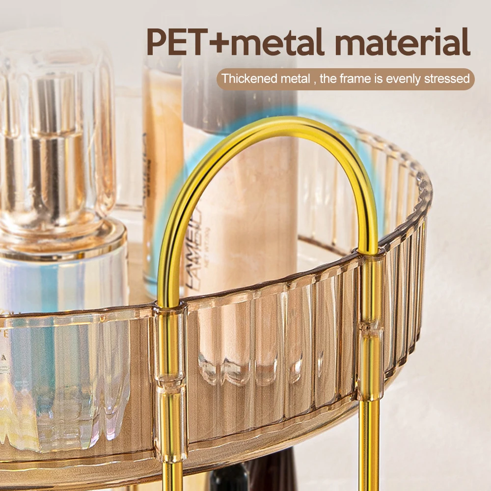 Роскошный Настольный органайзер для косметики вращающийся на 2/3 ° 360 слоев