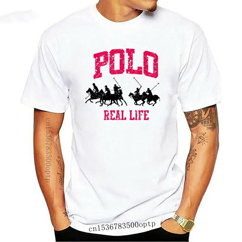 

Camiseta de манга corta para hombre, ropa de verano para deportes de la vida REAL, equitation ecuestre, larga, color blanco