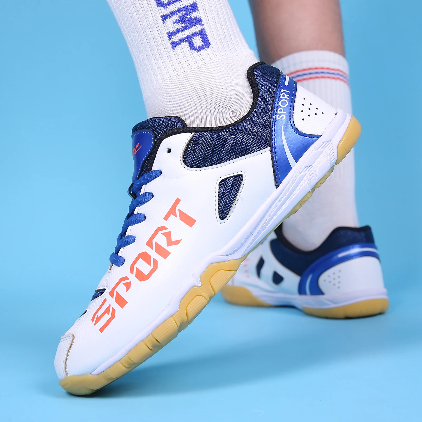 Professional Table Tennis Shoes Classic Men's Badminton Sneakers Fitness Tennis Shoes Unisex Table Tennis Sneakers Size 36-45