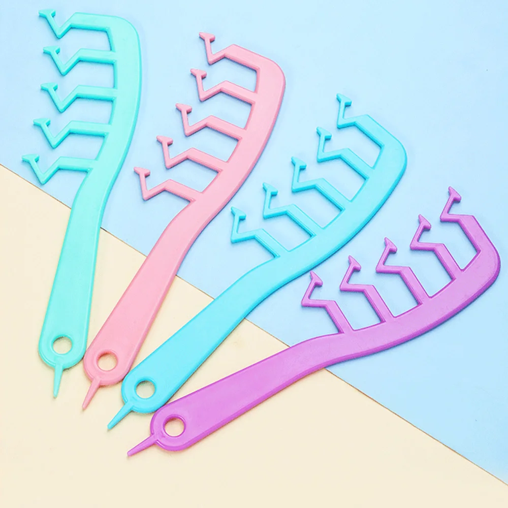 

Z Shaped Comb Hair Slit Comb Curly Bangs Styling Fluffy Hairdressing Comb Salon Hair Styling For Girl Home Barber Hair Beauty