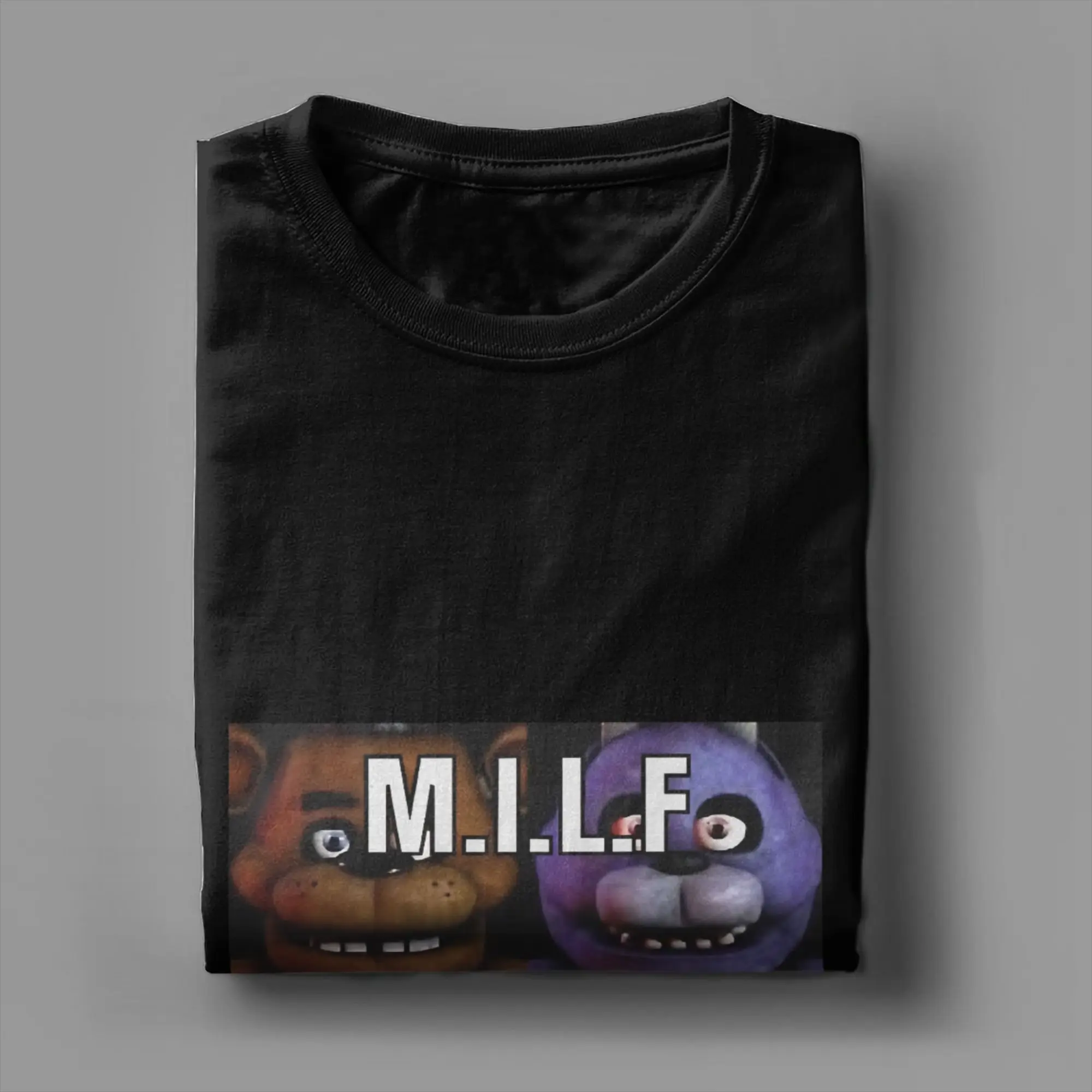 Фото Футболка из 100% хлопка с принтом «MILF Man I Love Five Nights At Freddy's», FNAF, для мужчин №3